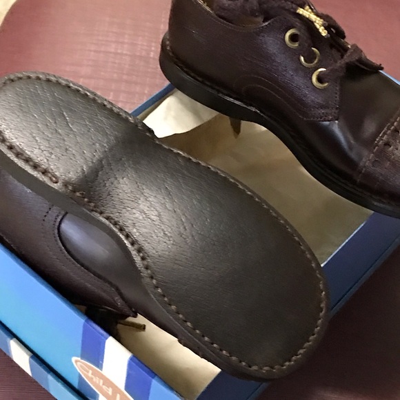 NIB Child Life Brown Leather Shoes Boy’s 7C - Picture 3 of 3